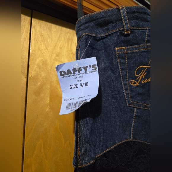 Assymetrical one shoulder jumpsuit size 9/10 Fubu denim - Picture 4 of 15